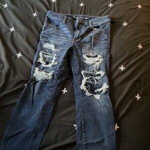 American Eagle Outfitters Dark Blue Denim